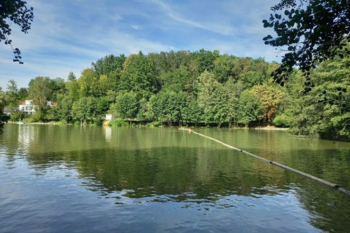 Waldsee Blick auf das Kulinarium am Waldsee