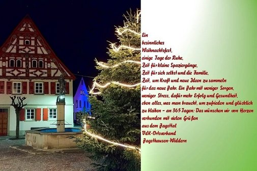 Weihnachtsgruß Ortsverband Jagsthausen-Widdern